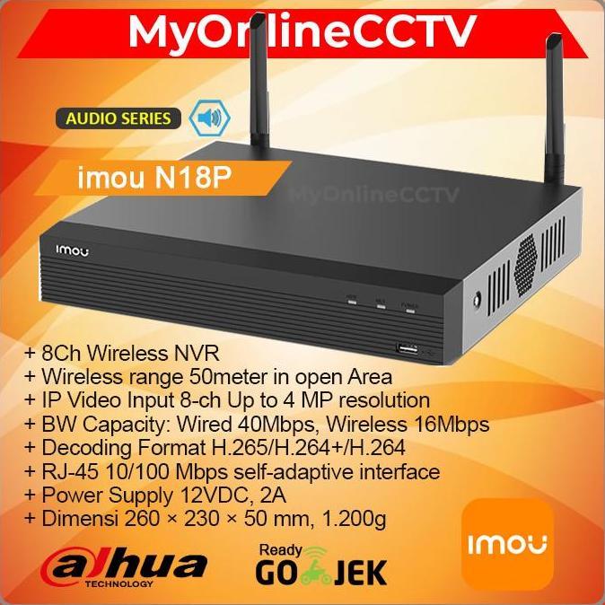 Suchen- Imou Nvr1108Hs-W-S2 8Ch Dahua Wireless Wifi Ip Camera Cctv Onvif