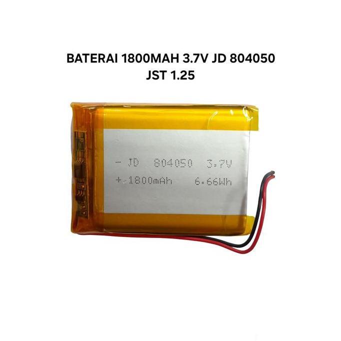 BATTERY BATERAI LIPO 1S 3.7V 3.7VOLT 1800MAH 804050 ELEKTRONIK BATERAI SPEKER RC MAINAN TKPR