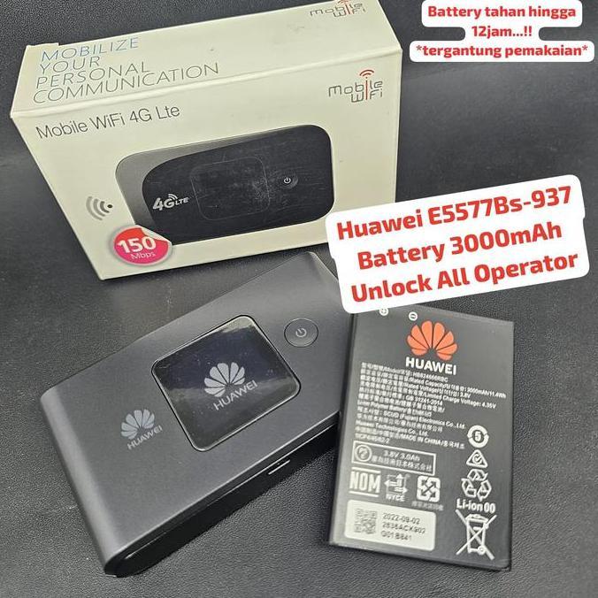 Mifi Modem Wifi Router 4G Lte Huawei E5577 [Max2] 3000Mah