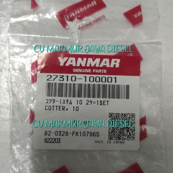 Cotter Valve 6Hym-Wet 27310-100001 Yanmar Promo