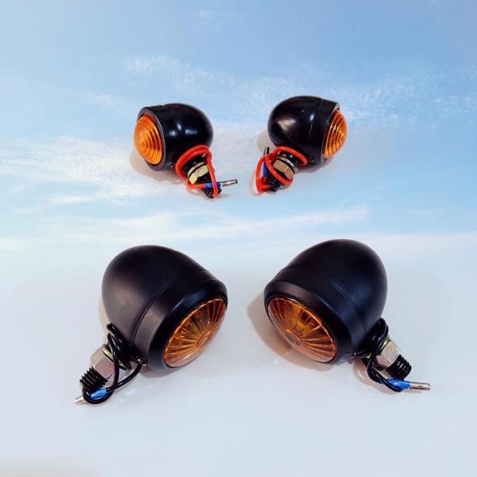 LAMPU SEN ACIPI BULAT MINI / LAMPU SEN BULAT CLASSIC CUSTOM BESI UNIVERSAL MOTOR MURAH
