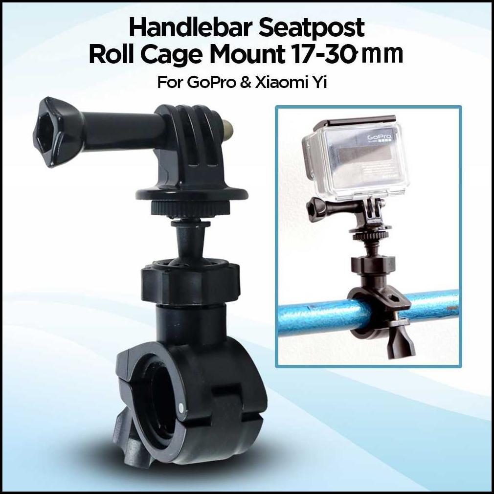 Dudukan Kamera Action Cam Handlebar Sepeda Motor 17-30mm 360 Derajat - XTGP01