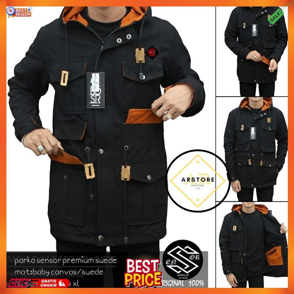 Jaket Parka Suede Mat Canvas Tebal Original Sensor / Jaket Parka / Jaket Parka Pria Premium [J3]