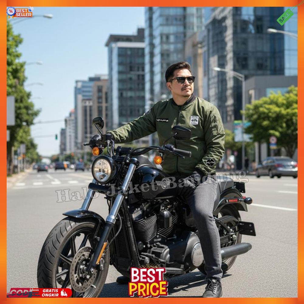 Ridaspro Jacket Bomber Men Touring / Jaket Bomber Pria Pro Motor / Jaket Parasut Pria Dan Wanita Wat