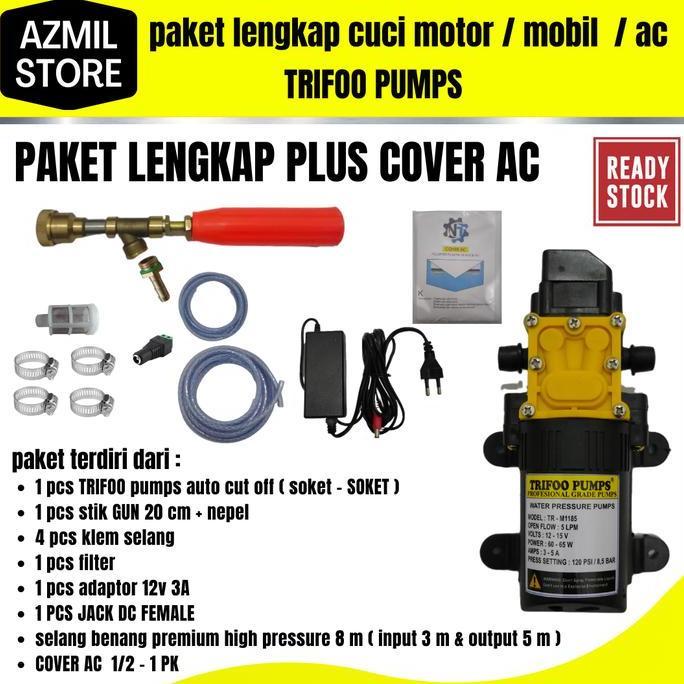 Alat CucI Motor AC Plus Cover AC Steam Portable