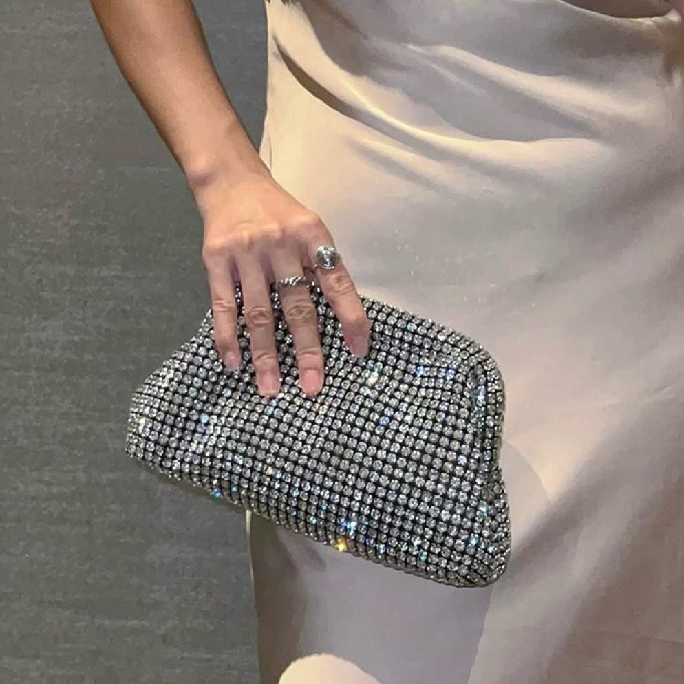 HOT Clutch Pesta Diamond Bag Julius Premium Handbag Wanita Dinner Party Bag J057
