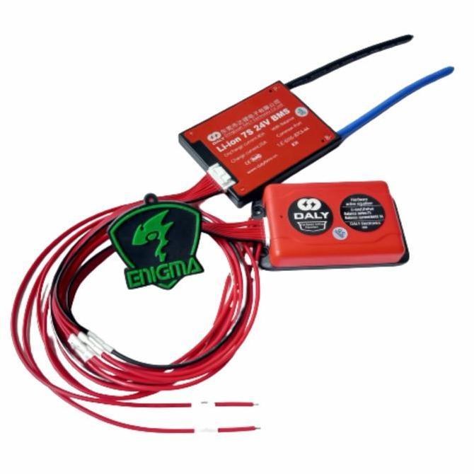 HARGA DISC - DALY BMS LITHIUM-ION 7S 24V 40A - ACTIVE BALANCER 7S