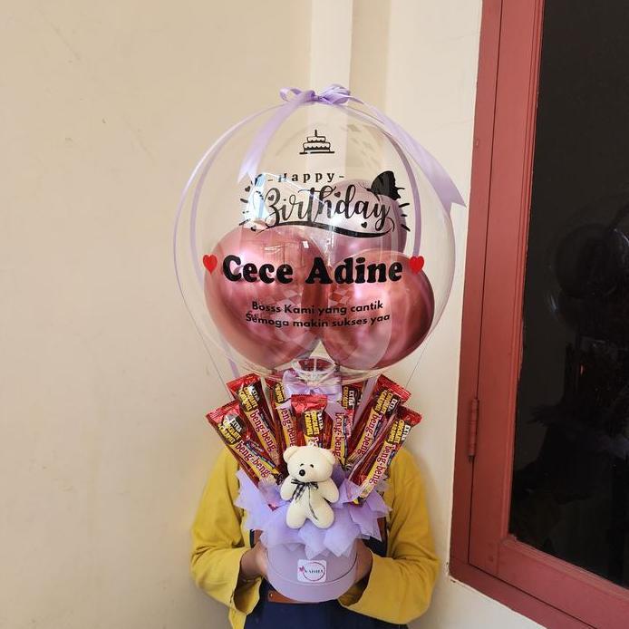 Buket balon snack wisuda graduation bouquet snack