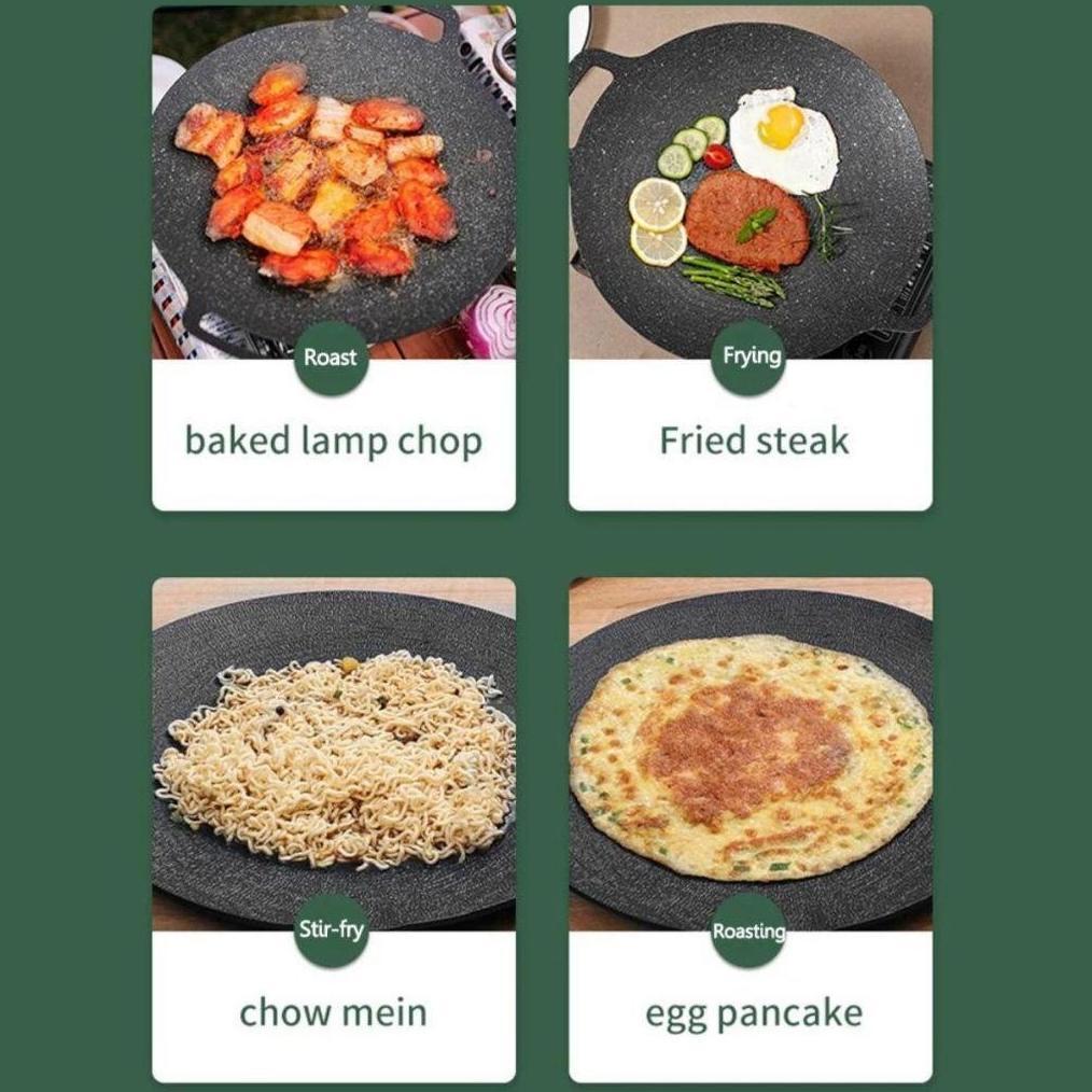 SUKMADHANI CLAIYDREAM PANGGANGAN BBQ BULAT KOREAN GRILL PAN PLATE / WAJAN KUALI PANCI TEFLON KONDUKS