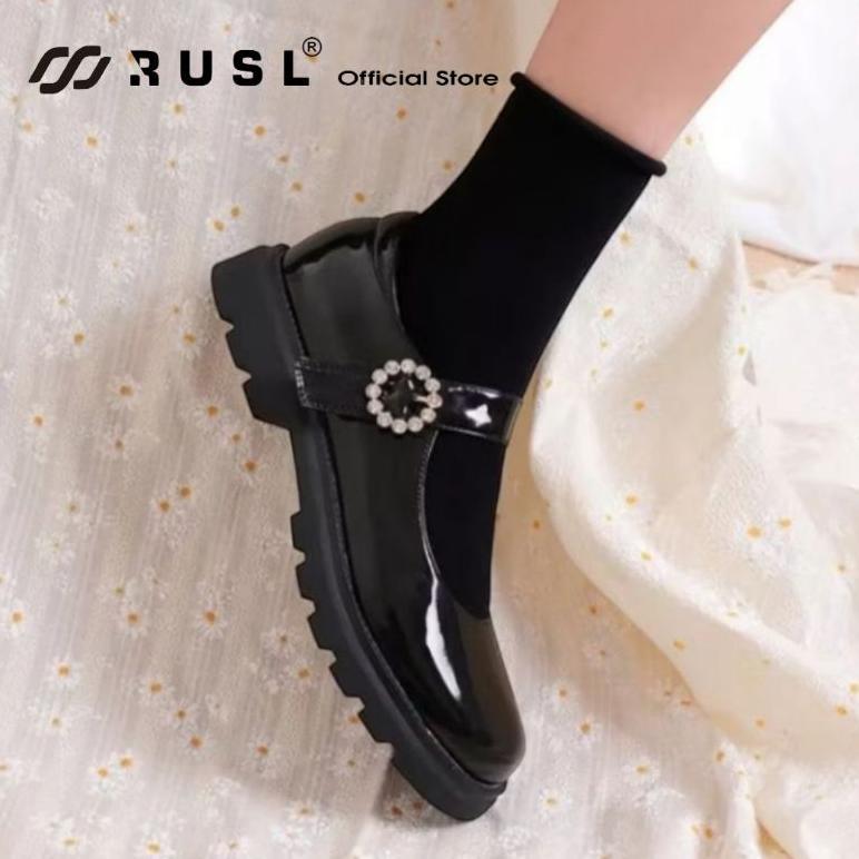 GARANSI Sepatu Docmart Wanita Loafers Hitam / Sepatu Oxford Wanita / Sepatu Docmart Cewek Hitam Glos