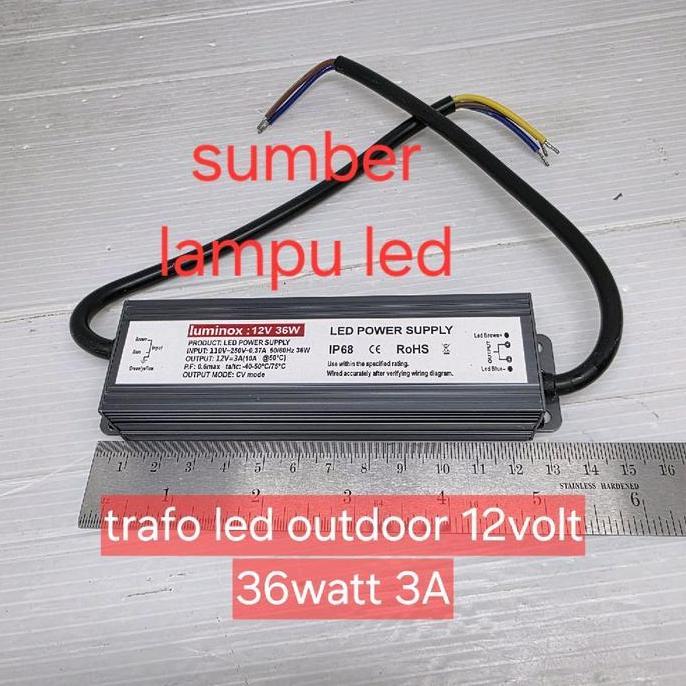 trafo driver ballast led 3a 36w 12volt 5a 60w 8a 100 / psu trafo waterprood 12v 36watt 36w 60wat 100