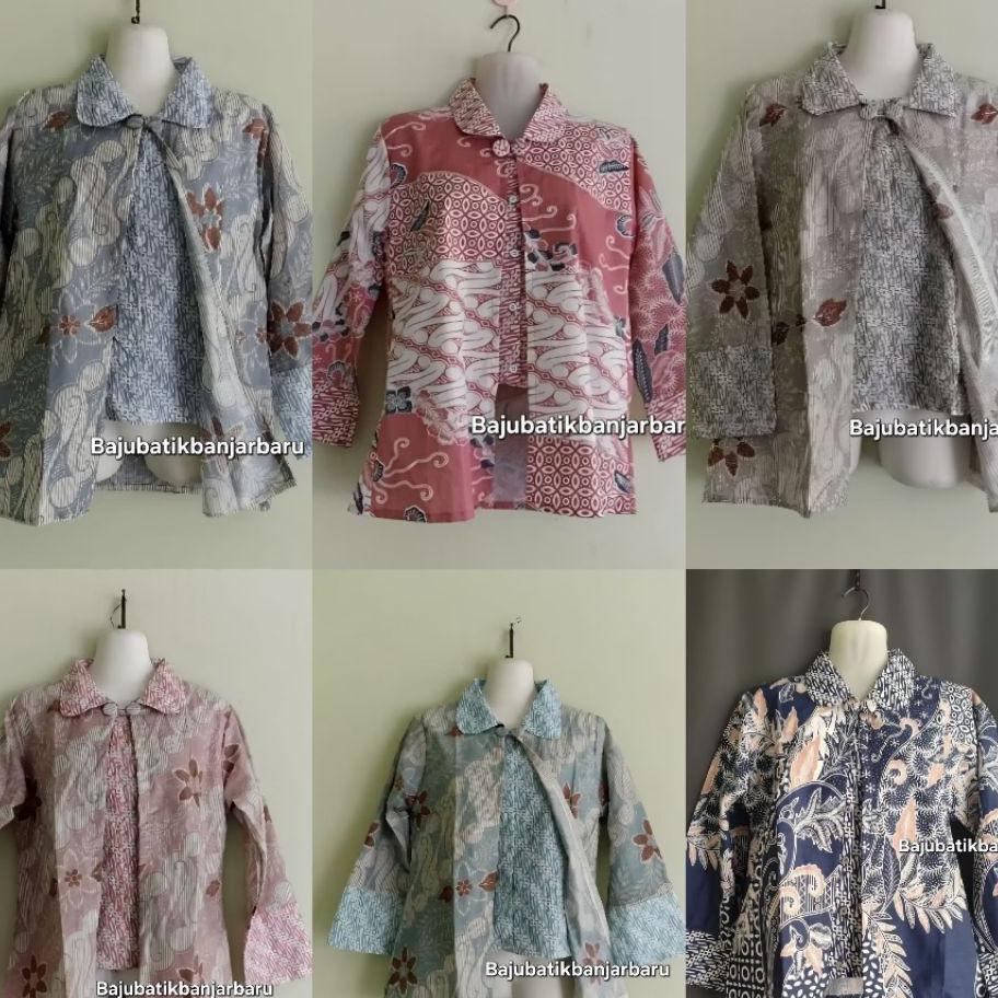 Batik Wanita Jumbo Baju Batik Wanita Size Jumbo Blouse Batik Wanita Size Jumbo Ld 118 Sd Ld 140