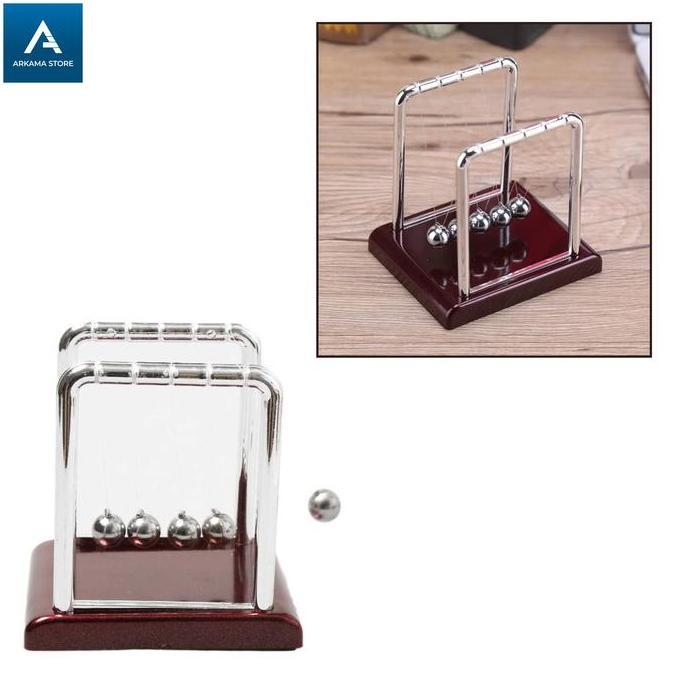 pajangan hiasan meja pendulum newton stainless