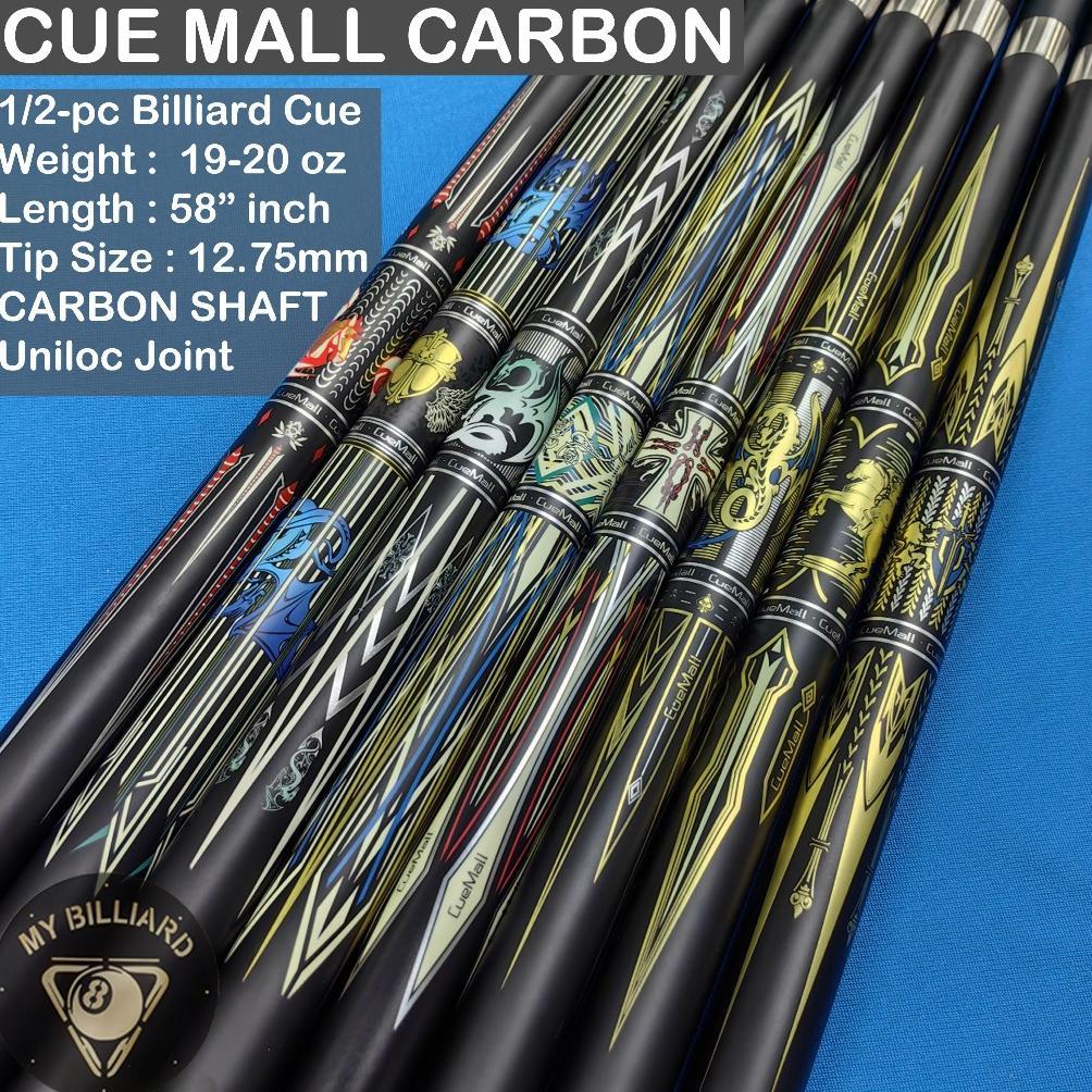 bestpromo cuemall carbon stick billiard cue - stik biliard cue mall karbon 13mm