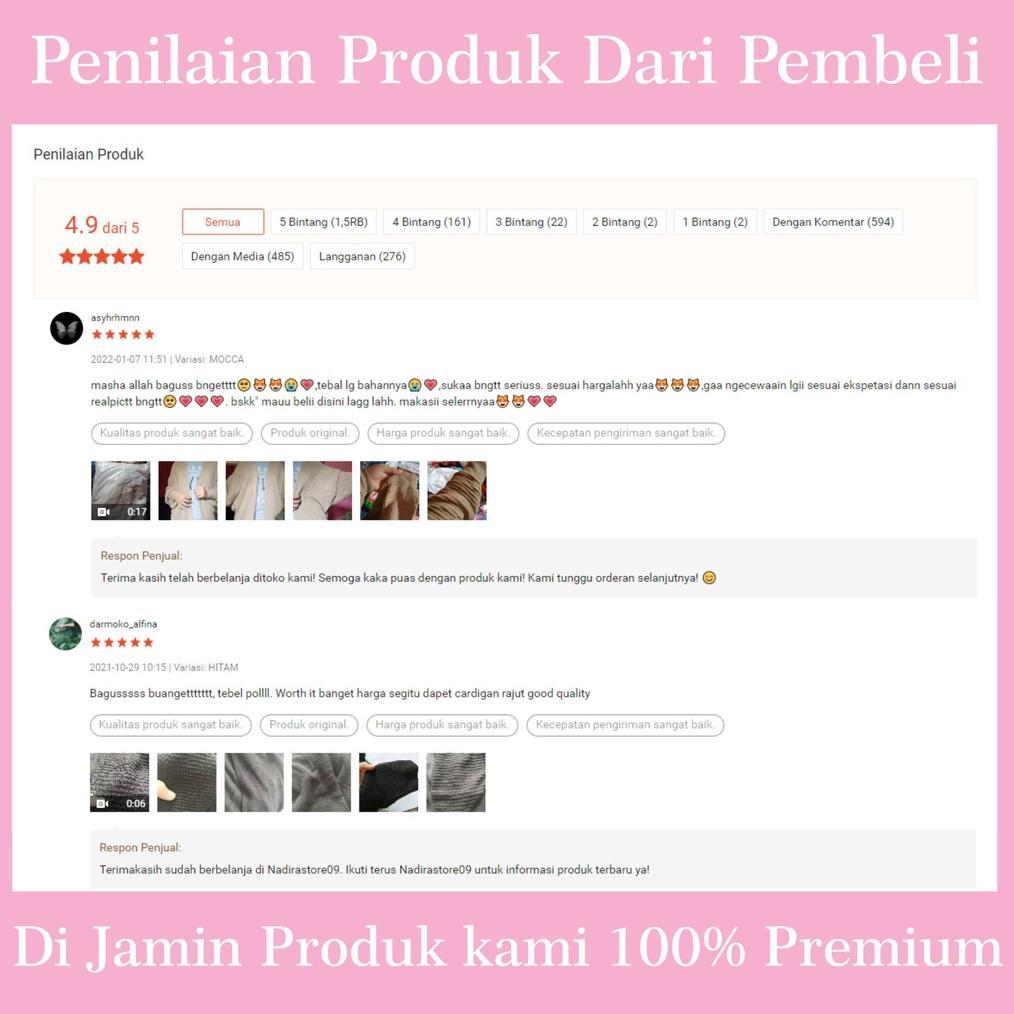 Premium Cardigan Batwing Rajut Oversize Premium Warna Beragam