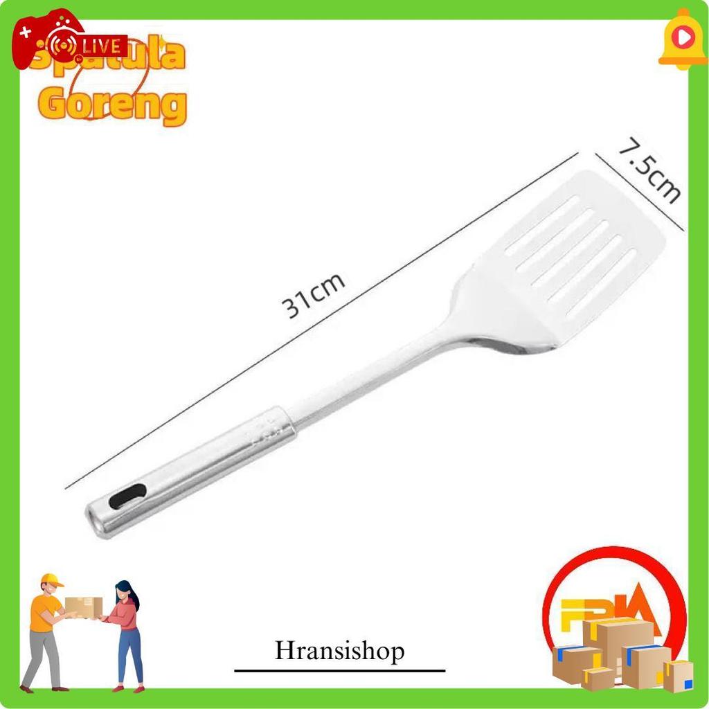 Frn Kitchenware - Spatula Stainless Set 4 In 1 Sodet Sutil Set Isi 4In1 Alat Masak High Quality Kual