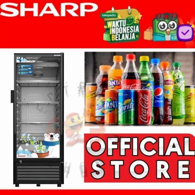 Sharp Sch 210Fs Showcase Cooler - Lemari Pendingin Minuman - Sch210
