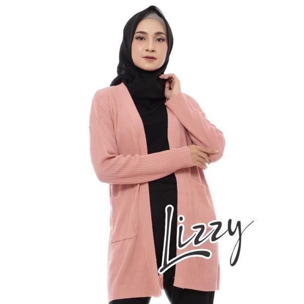 Awet Lizzy Outfit Cardigan Rajut Panjang Belle Korean Style Rajut Wanita