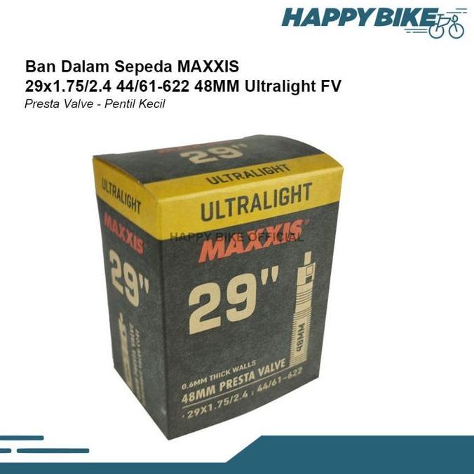 MAXXIS Tube Ban Dalam Sepeda 29 x 1.75/2.4 48mm FV Ultralight Ban Sepeda MTB Downhill