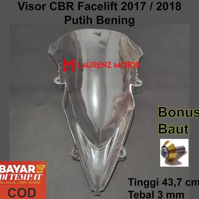 Visor Windshield Motor Honda Cbr 150R New 2017 2018 Facelift Warna Hitam Dan Bening Forsale