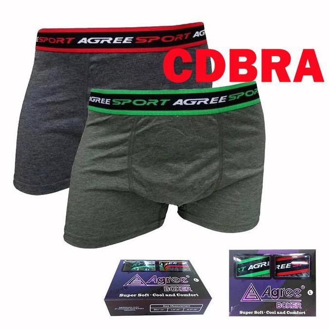 DF83 - 2PCS CD BOXER 6603 CELANA KOLOR boxer