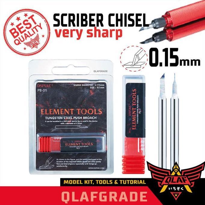 SCRIBER CHISEL 0.15mm dspiae tungsten steel push carving mata scribing