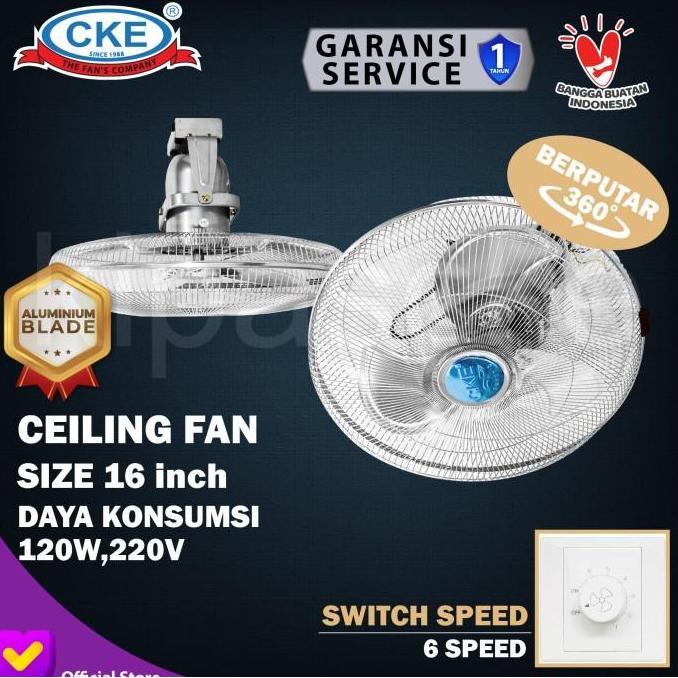 CKE Kipas Angin Plafon Orbit / Autofan 16 Inch Ceiling Orbit Fan