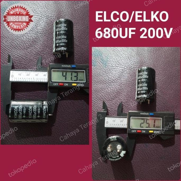 ELCO ELKO 680UF 200V ELKO KAPASITOR 680UF 200V PM99