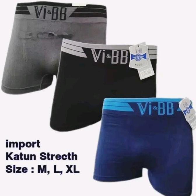 DF320 - TERLARIS...3 Pcs CELANA DALAM PRIA BOXER V.BB/BOXER PRIA/CELANA DALAM MODEL BOXER