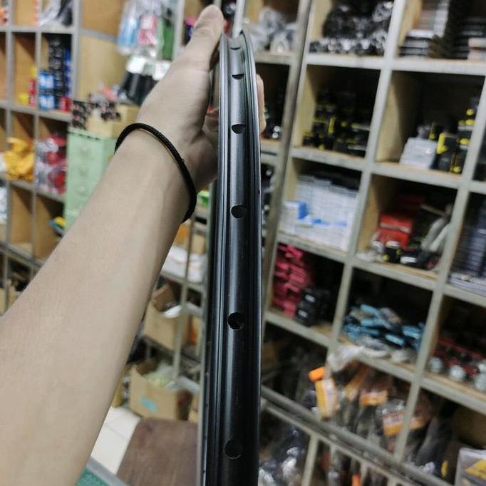 Velg Rims 700c PLATINUM Alloy Tinggi 6cm Lubang 36 Hole Hitam Fixie Roadbike Balap Harga Satuan