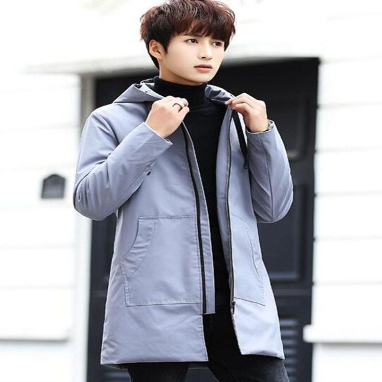 BIG PROMO Jaket Pria Korea Jubah Mantel Panjang Jaket Anime Keren
