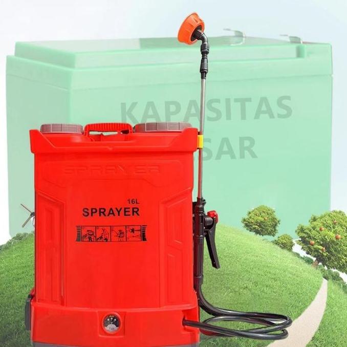 Sprayer ElektRik  Semprotan Tanaman Tangki Semprot Pertanian Manual 18 Liter Biru Merah (TERBAIK) (T