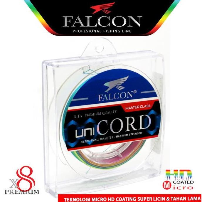 senar PE X8 Falcon Uni cord 300M MICRO PE (TERBAIK) (TERBARU) (TERMURAH)