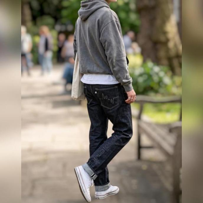 DI21 - Celana Jeans Selvedge Pria Celana Panjang Denim 15 Oz 26 27 28 29 30 31 32 33 34 35 36 37 38