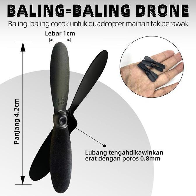 JIATABalingbaling Drone Asli42cm Set isi 18 Kode A dan Buntuk Pesawat RC dan Jet Tempur Black Jam Co