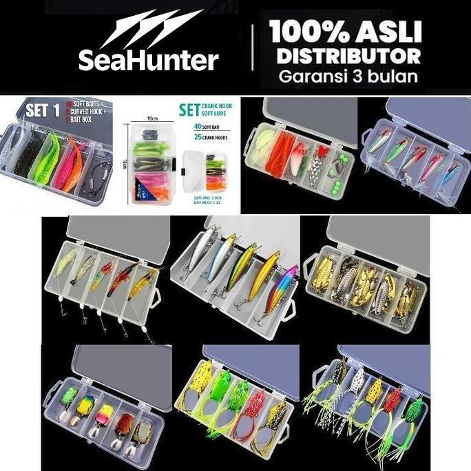 [Official] SeaHunter Umpan Soft Lure 1 Set 10pcs 66PCS 5pcs RYOBI Soft Bait Pancing Lembut 7CM 1.8G 