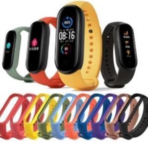New Cod Tali Karet Miband 3 4 5 6 Silicon Replacement Strap Only Smart Band Smart Watch Mi Band Stra