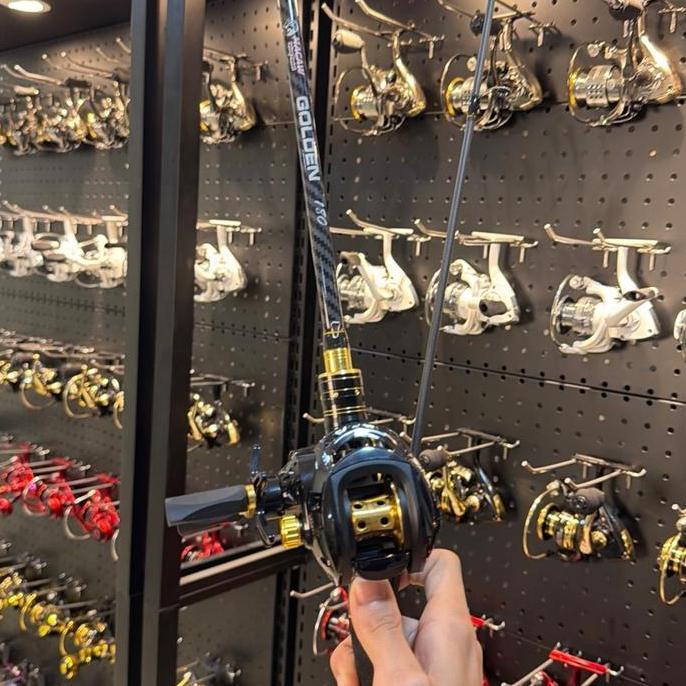 Set joran pancing BC Macaw Golden 180 dan Reel Bc Macaw Golden 7:2:1 (TERBAIK) (TERBARU) (TERMURAH)