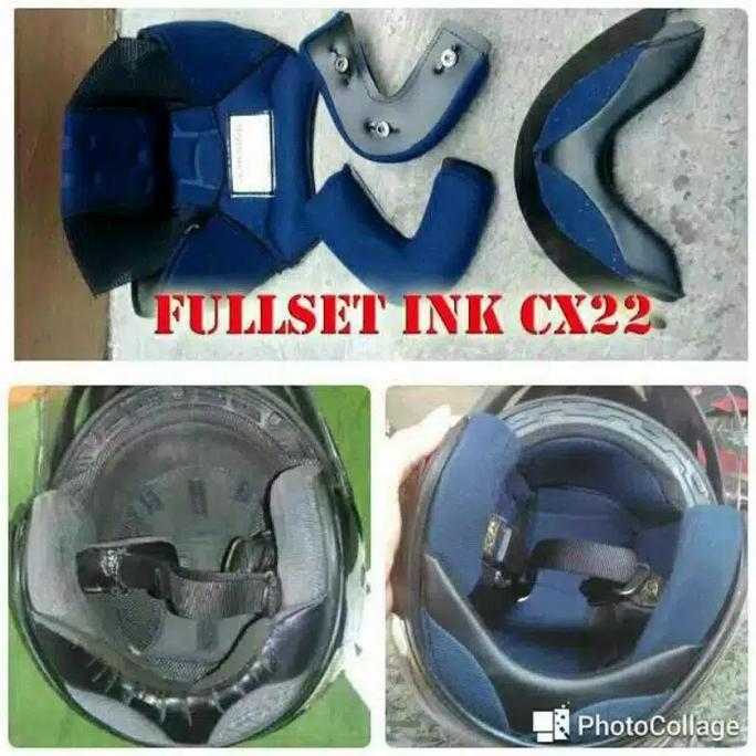 Busa Helm INK CX22 FULLSET Spon CX 22 topi cucuk grade ori dengan tali
