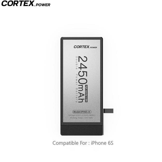 CORTEX POWER - Baterai iPhone 6S Double Power IC High & Real Capacity Batre Batrai Baterai Battery O
