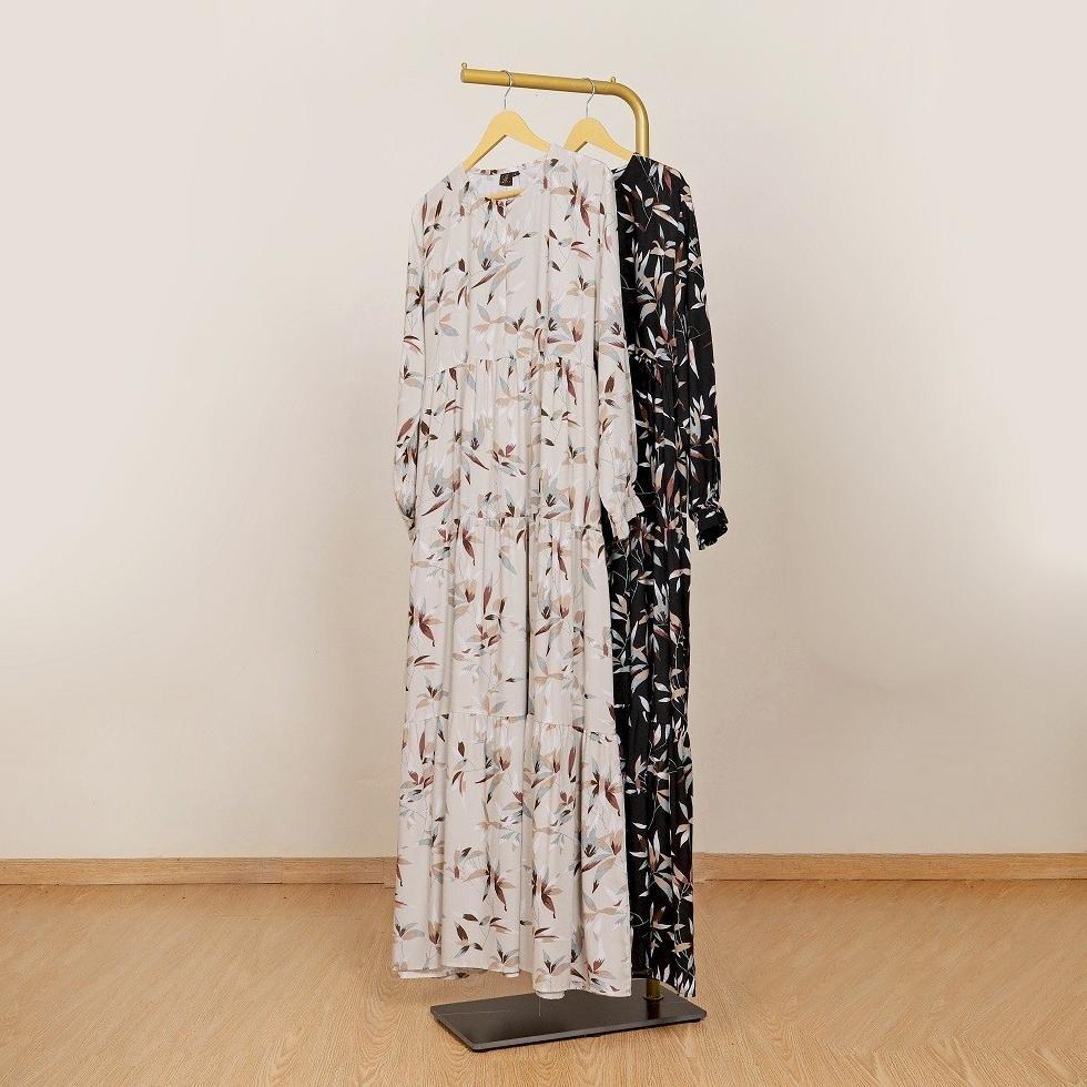 Grosir Le Khari Azla Gamis Rayon Viscose Gamis Busui Gamis Homedress Size S - Xl
