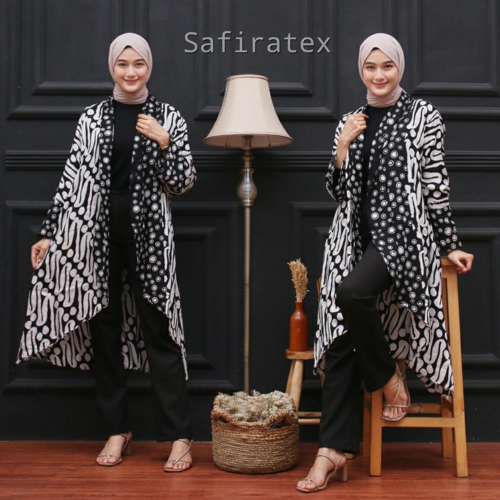 Murah  Outer Blazer Paris Batik Super Premium Longcardy Batik Cap