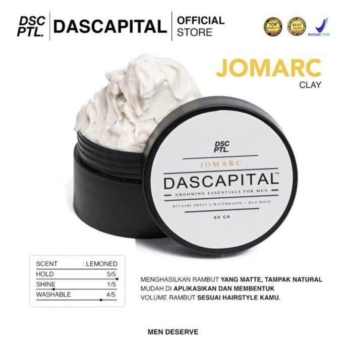 Dascapital Mini Jomarc Clay Pomade Travel Size 30gr