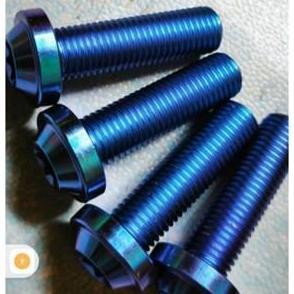 Baut Titanium Segitiga Shock Depan BEAT VARIO SCOOPY AEROX NMAX PCX Original Vietnam