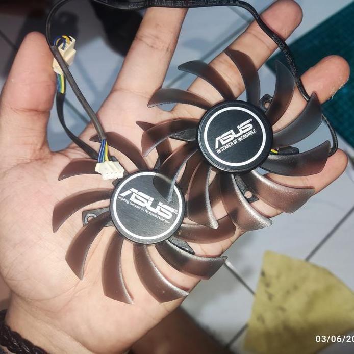 Fan Asus Gtx 750 ti 760 770 960 Gtx 660 670 680 ti 75mm 4pin