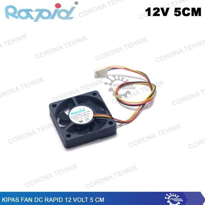 Fan DC 12 Volt 5 cm Rapid