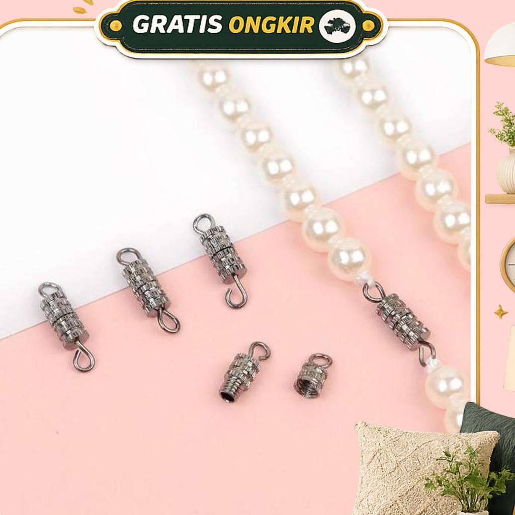 50Pcs Pengait Kalung / Ulir Kalung Putar / Gelang Kait Ulir / Penyambung Kalung Gelang