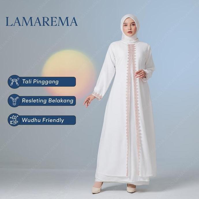 Baju Gamis Abaya Putih Wanita Modern Mewah Dan Elegan Terbaru | Abaya Turkey Warna Putih Simple Dan 