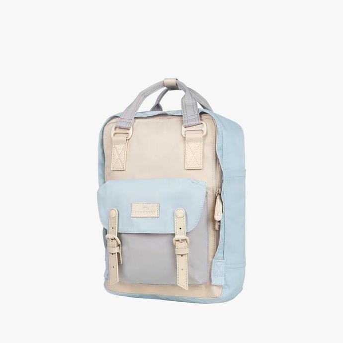 Murah Doughnut Macaroon Backpack Unisex Blue Lotus X Powder Purple X Sheer Pink - D010-7385-F