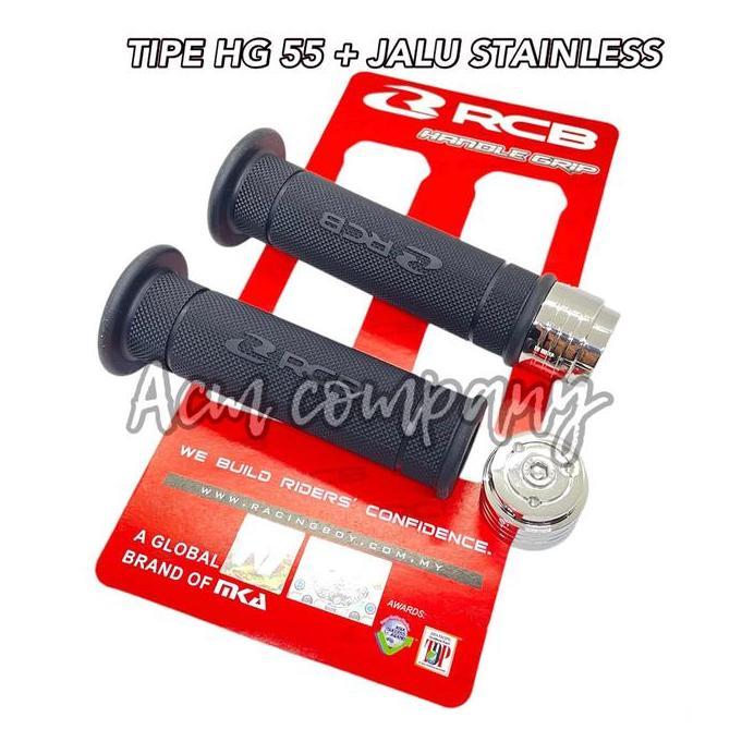 ACC VARIASI BEAT DELUXE NEW GRIP RCB+JALU STENLIS CROM ORIGINAL SEMUA